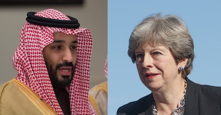 theresa may and saudi arabian prince