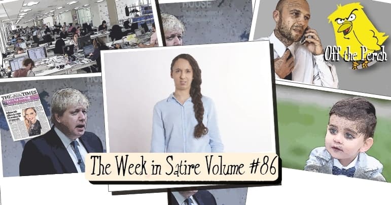 Images from the week's satirical stories