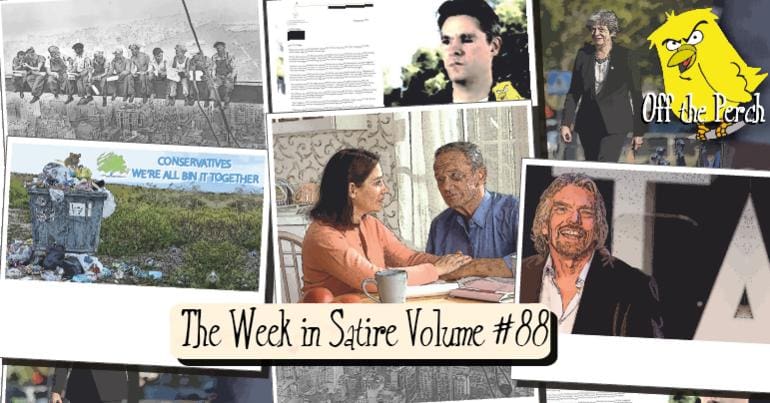Images from the week's satirical stories