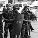 Military presence in Urumqi, Xinjiang province, China
