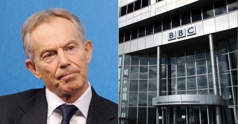 Tony Blair and Broadcasting House