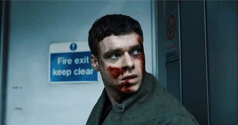Richard Madden playing Sergeant David Budd in BBC's Bodyguard