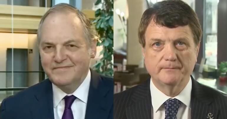 Lord Dartmouth (Left) Gerrard Batten (right)