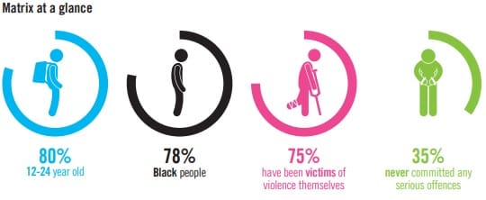 Figures of MPS Gangs Matrix - Image by Amnesty International