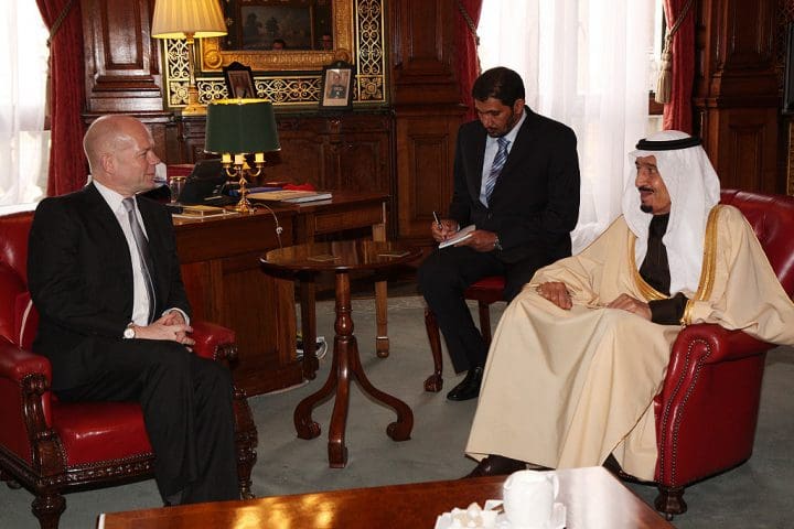 William Hague with Saudi Prince Salman Bin Abdul Aziz 2012