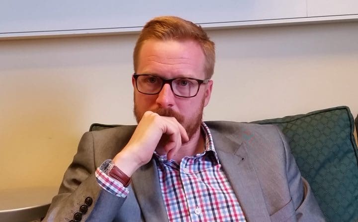 Lloyd Russell Moyle MP Labour Coop in Portcullis House No 2