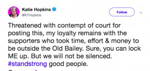 Katie Hopkins tweet