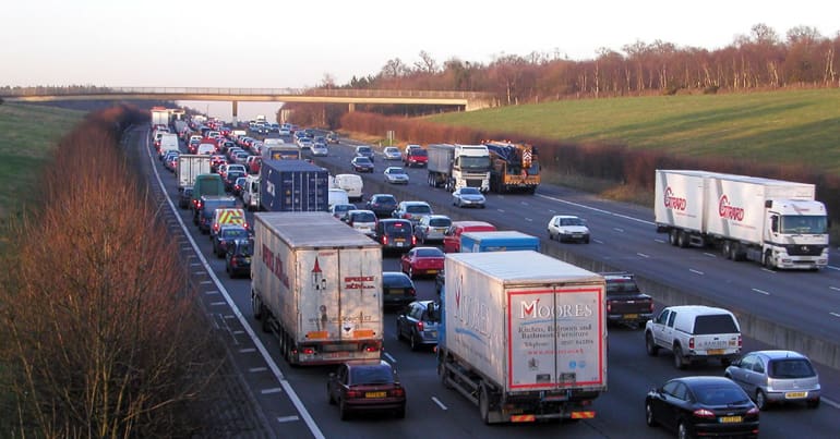 Traffic on the M25