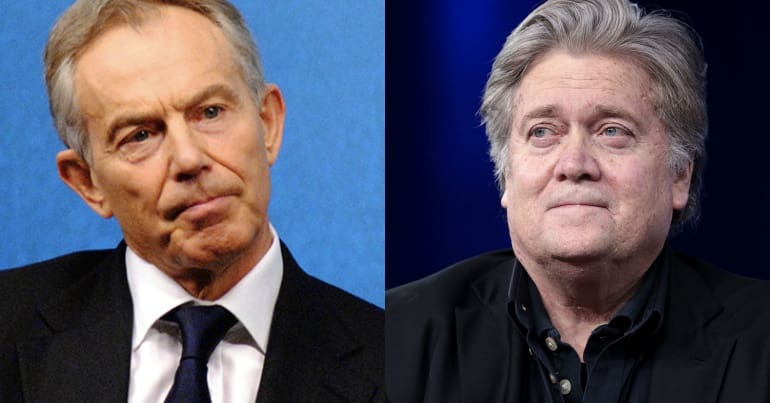 Tony Blair and Steve bannon