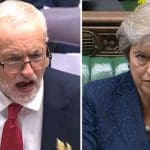 Jeremy Corbyn and Theresa May