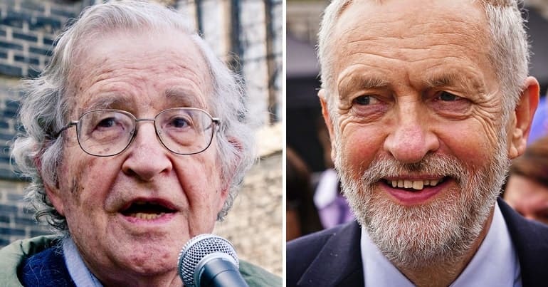 Jeremy Corbyn and Noam Chomsky
