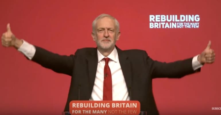 Jeremy Corbyn at conference
