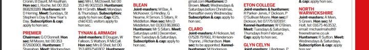 Horse & Hound 12/13 hunting directory
