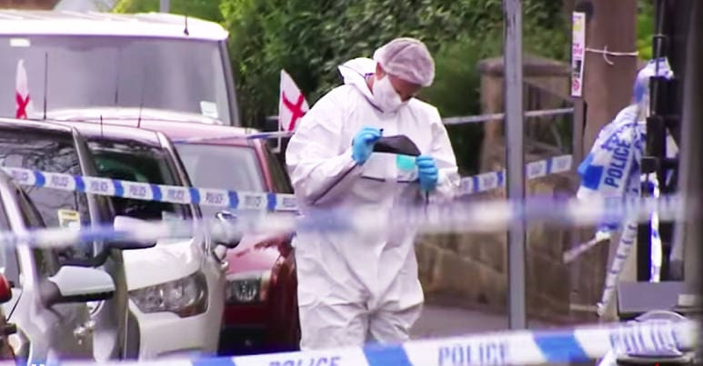 Crime scene of Jo Cox's murder