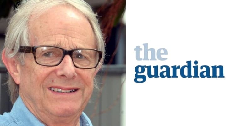 Ken Loach and Guardian logo