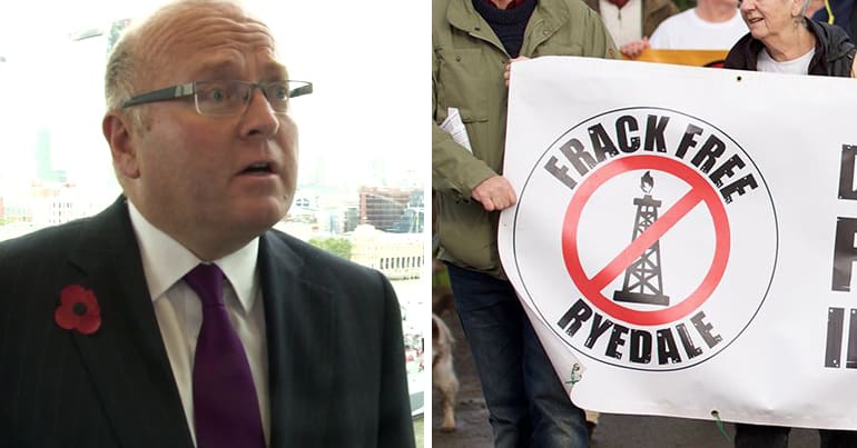 Keith Cochrane and Frack Free Ryedale logo