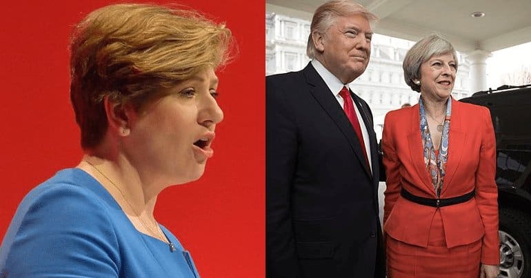 Emily Thornberry, Donald Trump and Theresa May
