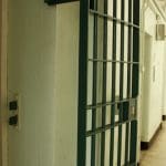Cell door open at HMP Shepton Mallet