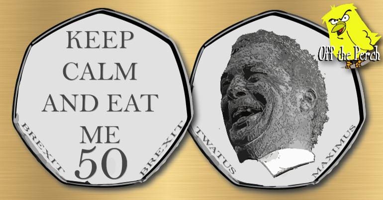The Brexit 50p which has Farage's face on the back