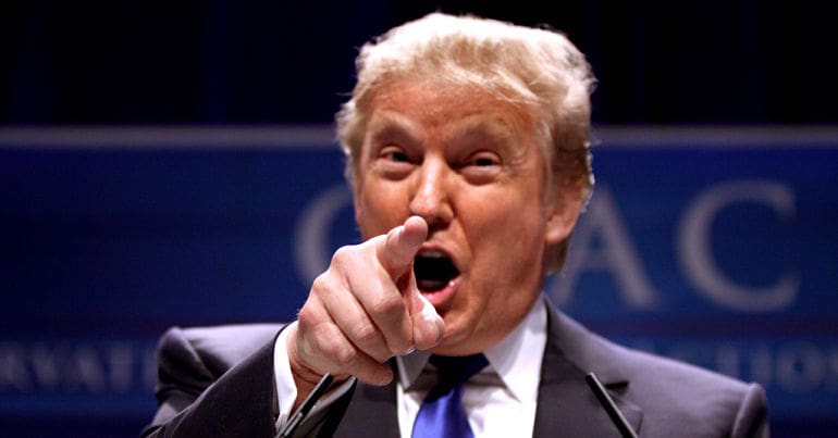 Trump pointing