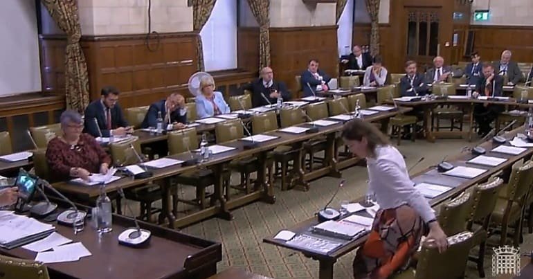A picture from a parliamentary debate on drugs