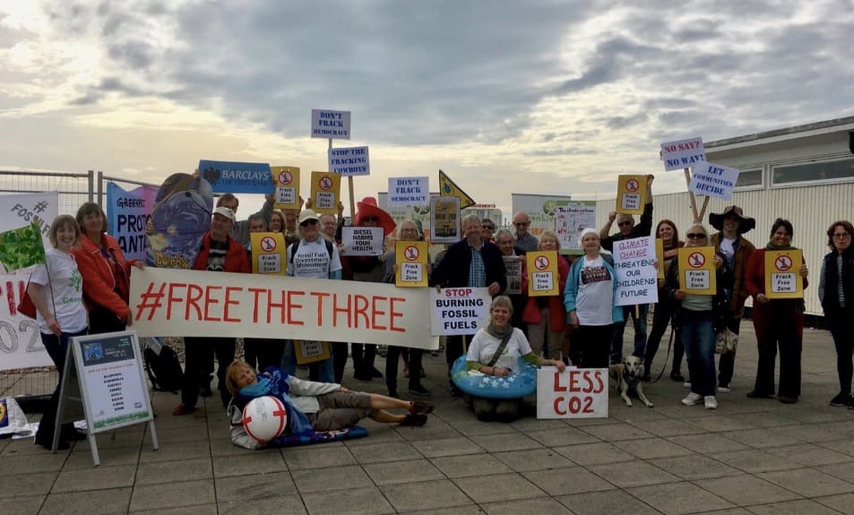 A protest in England