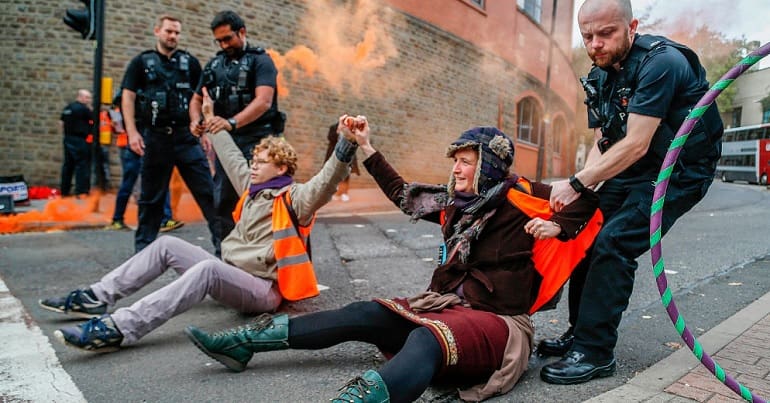 An Extinction Rebellion demo