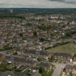 A community of houses in the UK (image taken from the sky)