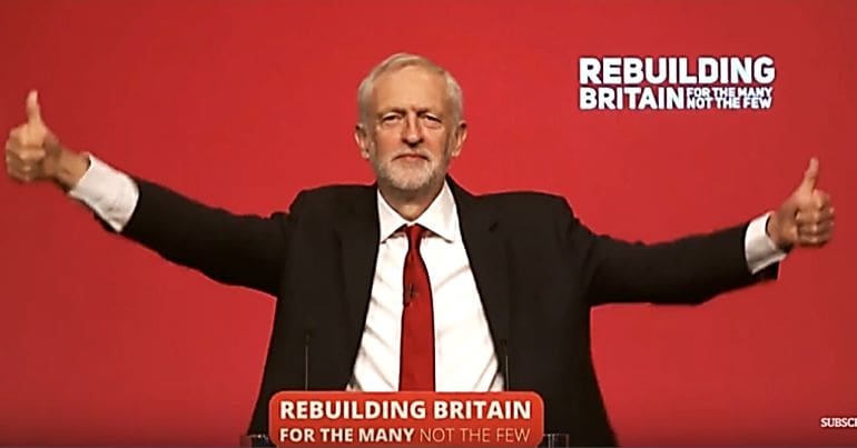 Jeremy Corbyn at conference