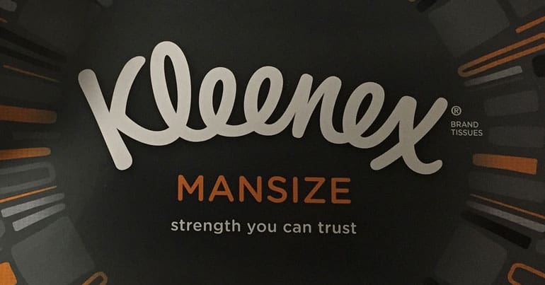 Kleenex mansize tissues