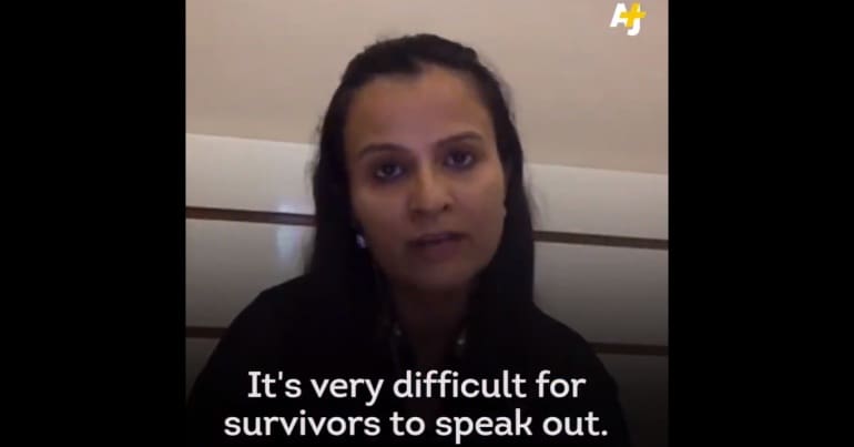 Meghna Pant, Author, speaking for about the #MeToo movement in India for AJ Plus.