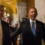 Donald Trump and Barack Obama