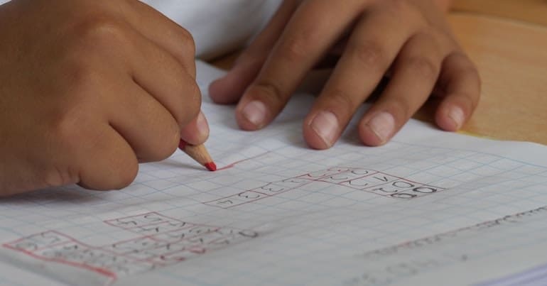 A child in education