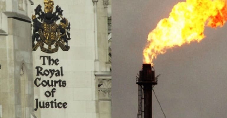 The High Court and a fracking flare