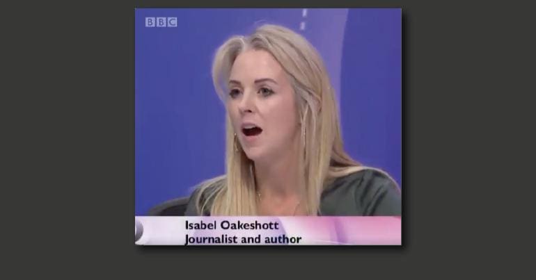 Isabel Oakeshott on Question Time
