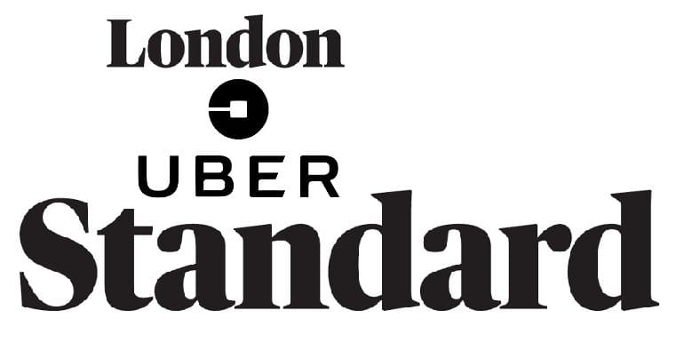 Evening Standard and Uber logos