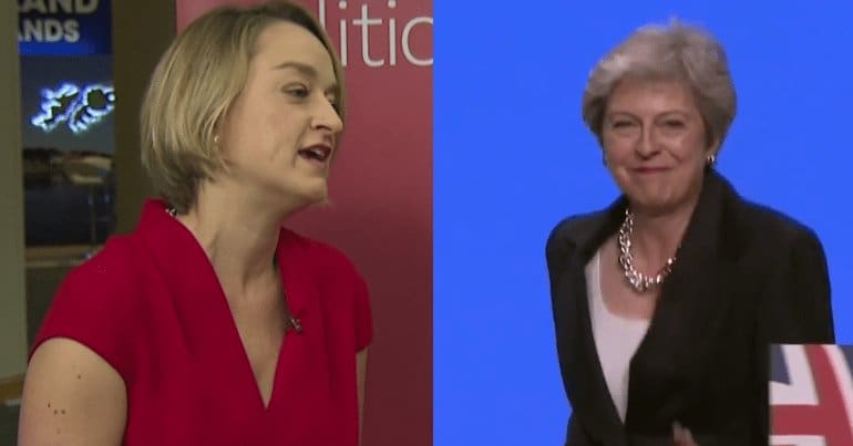Laura Kuenssberg and Theresa May