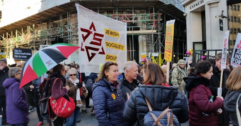 Anti-fascist Demo Jewish Socialist Group - 1500 x 843