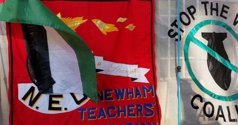 Anti-fascist Demo - Newham Teachers Association - Stop The War Coalition - 1500 x 843