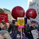 Anti-fascist Demo - UNITE baloons - 1500 x 843