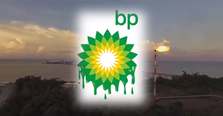 BP logo and West Papua operations