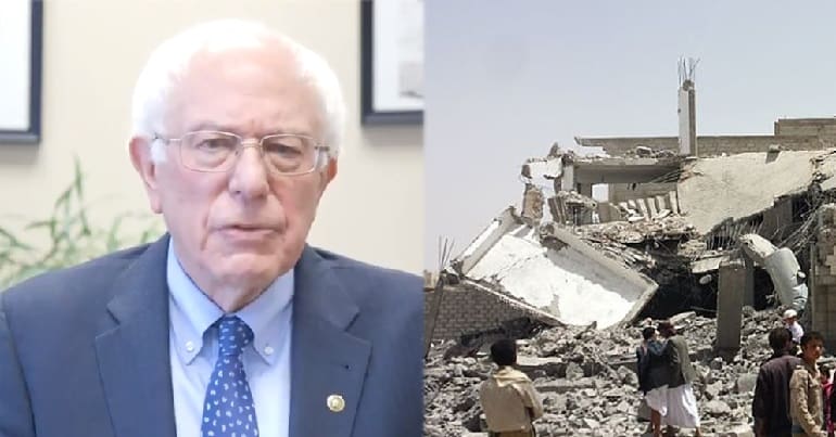 Bernie Sanders and Yemen destruction