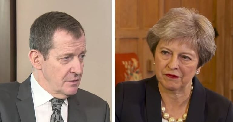 Alastair Campbell and Theresa May
