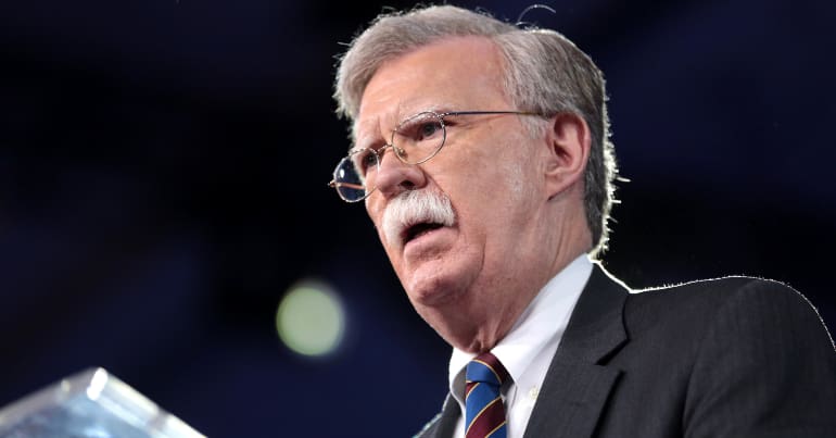 US National Security Advisor John Bolton.