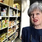 Tins of food and Theresa May