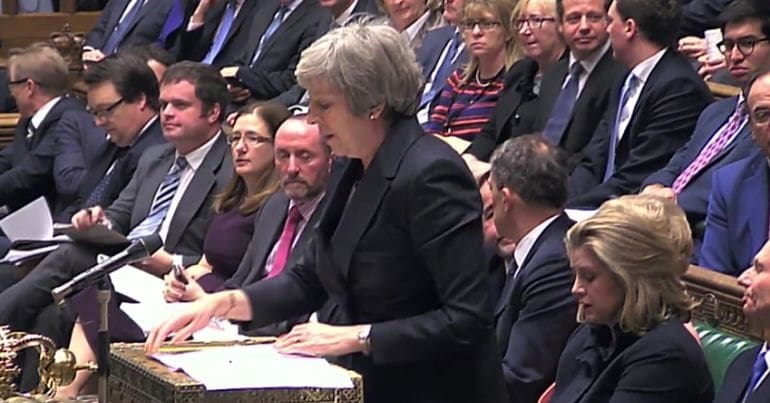 Theresa May at PMQs