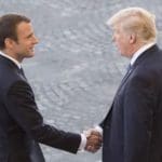 French President Emmanuel Macron and US President Donald Trump.