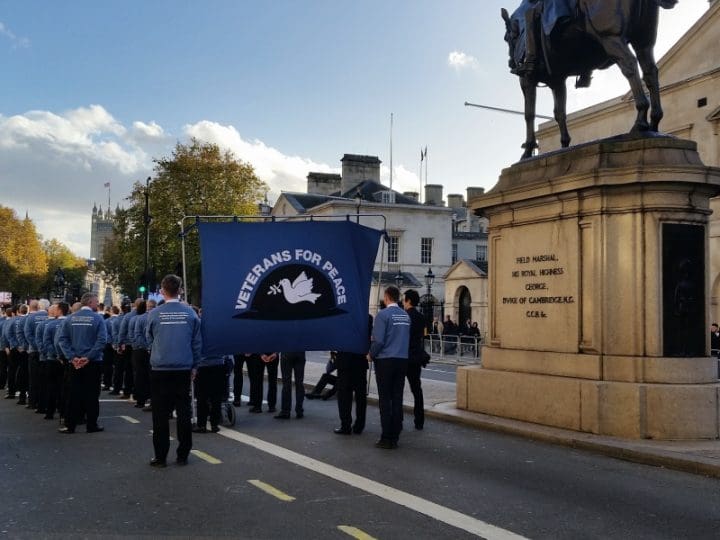 VfP procession on Remembrance Sunday just before the cenotaph 800 x 600
