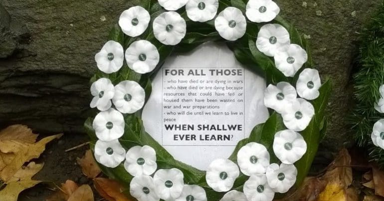 White Poppy Wreath