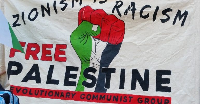 Anti-fascist Demo - Zionism is Racism - 1500 x 1022